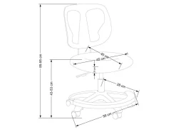 Børnestol Houston 1537 (Lyserød)