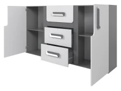 Børneværelsessæt Aviseve 107 (Antracit + Hvid)