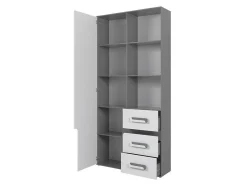 Børneværelsessæt Aviseve 108 (Antracit + Hvid)