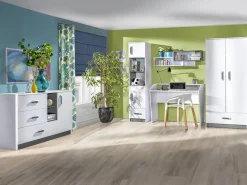 Børneværelsessæt Lorlare 118 (Hvid + Grå)