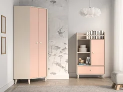 Børneværelsessæt Tortoli 113 (Lyserød)