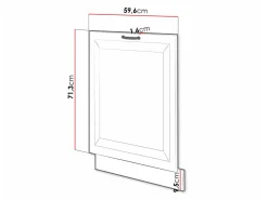 Dør til opvaskemaskine Retro White 147