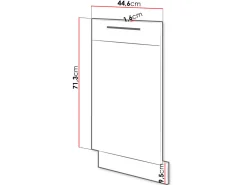 Dør til opvaskemaskine Wood Grey 104