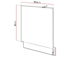 Dør til opvaskemaskine Wood Grey 105