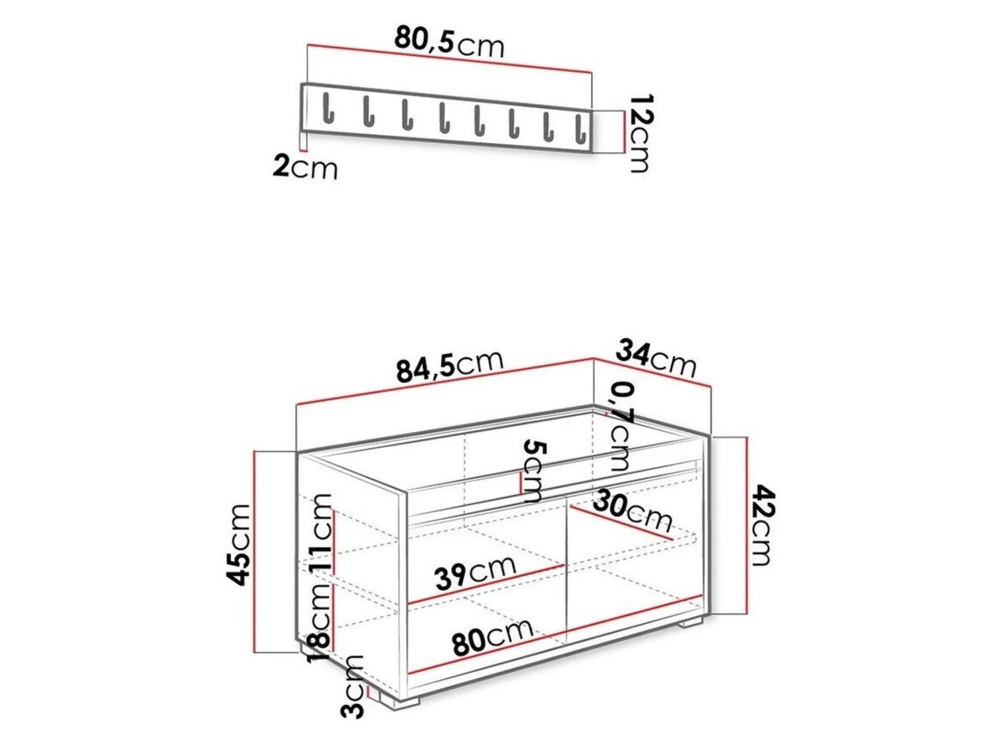 Entrésæt Comfivo Pinus I (Hvid + Manila 35)