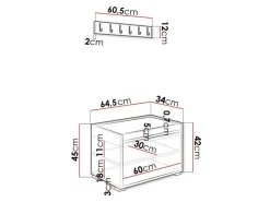 Entrésæt Comfivo Pinus VI (Hvid + Soft 011)