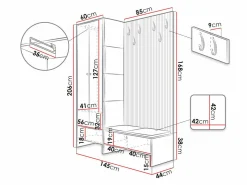 Entrésæt Donio III (Artisan eg + Manila 18)