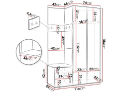 Entrésæt Hartford 382 (Sort)