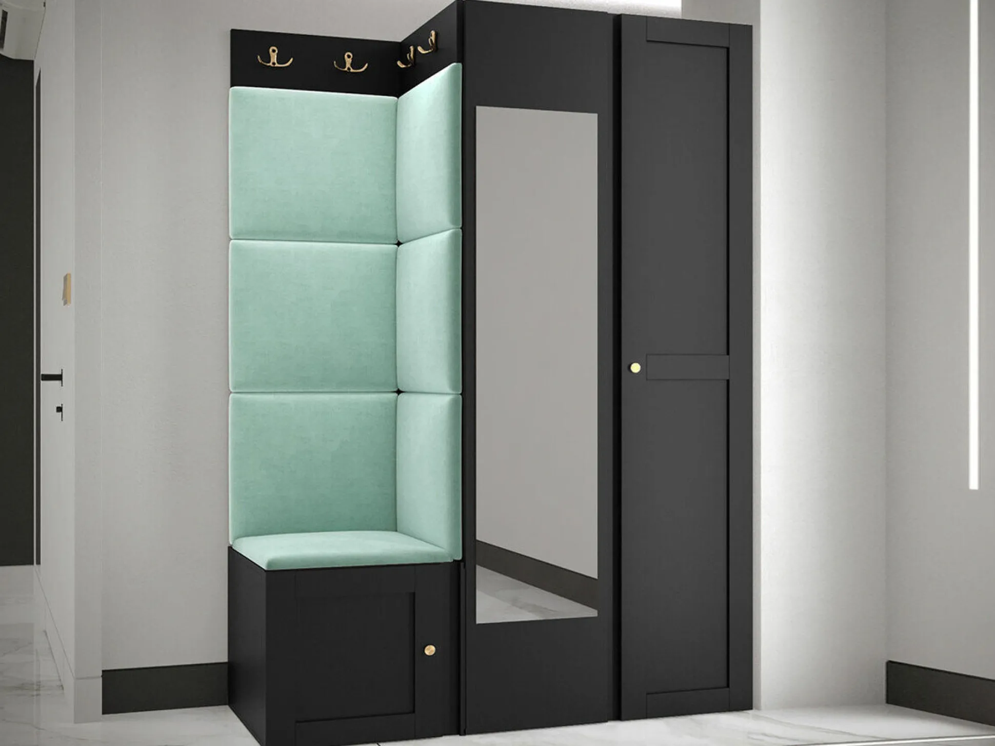 Entrésæt Hartford 380 (Sort)