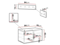 Entrésæt Hartford 376 (Sort)