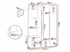 Entrésæt Hartford 388 (Sort)