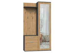 Entrésæt Mandeville 126 (Artisan eg + Antracit)