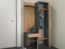 Entrésæt Mandeville 126 (Artisan eg + Antracit)