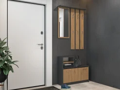 Entrésæt Mandeville 144 (Artisan eg + Antracit)