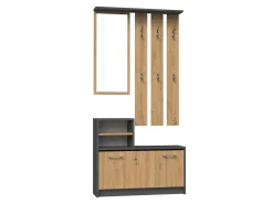 Entrésæt Mandeville 144 (Artisan eg + Antracit)