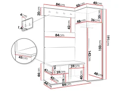 Entrésæt Nitos II (Hvid)