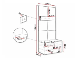 Entrésæt Pinis IV (Hvid)