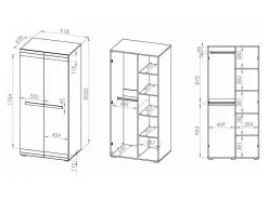 Garderobeskab Alcala 100