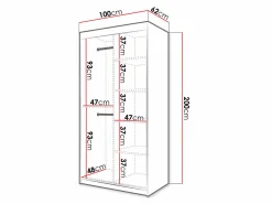 Garderobeskab Anulio I (Hvid)