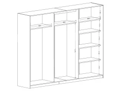 Garderobeskab Austin 370 (Kashmir + Congo)