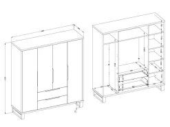 Garderobeskab Avicavu 115