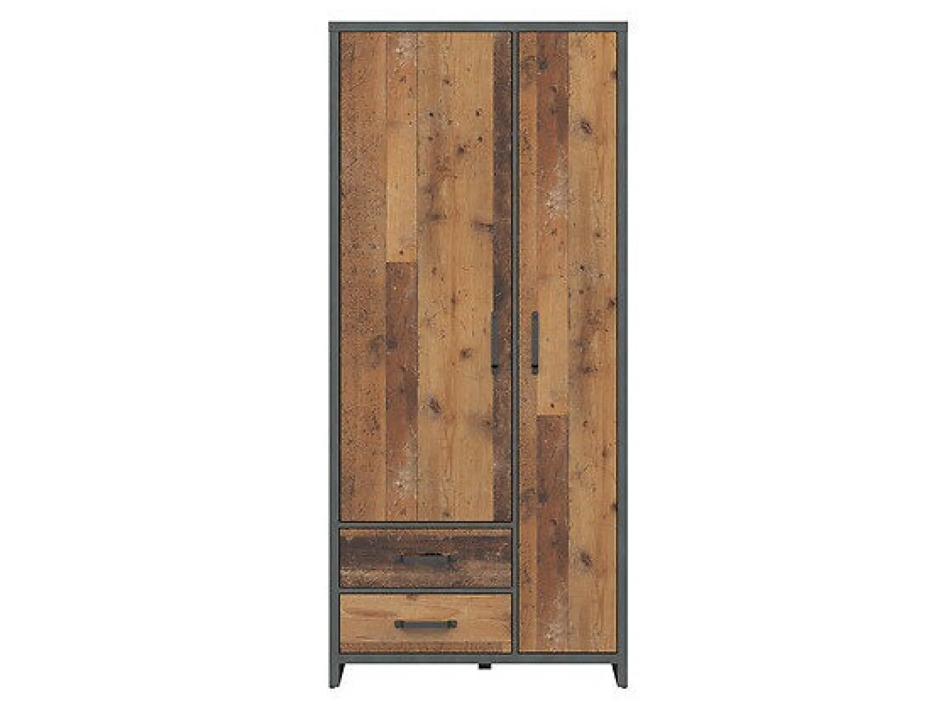 Garderobeskab Belsera 110 (Brun + Matera grå)