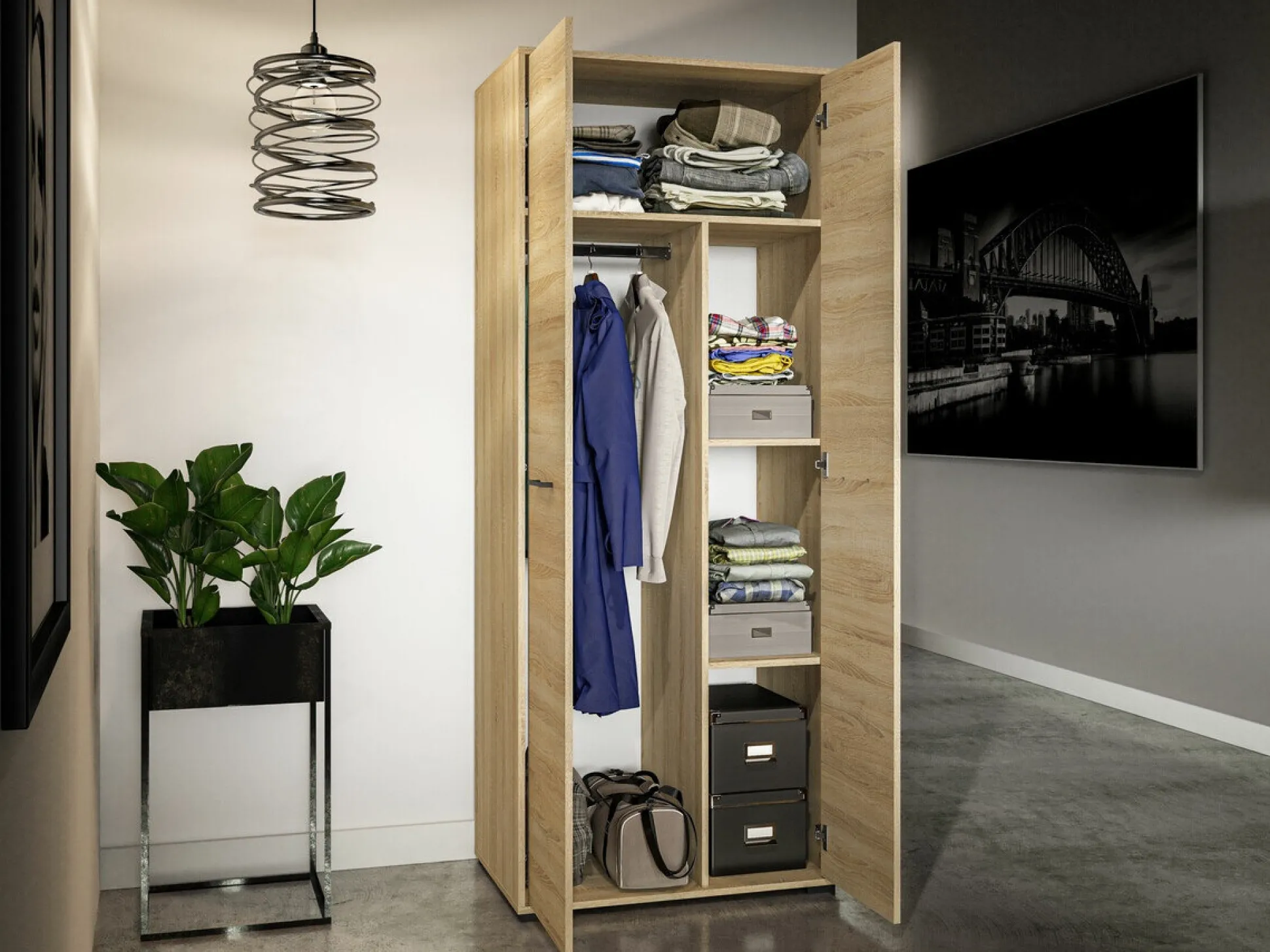 Garderobeskab Camtesu 120