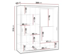 Garderobeskab Catromi 107 (Hvid)