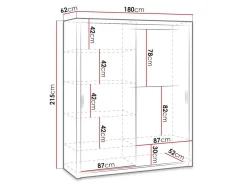 Garderobeskab Catromi 119 (Hvid)