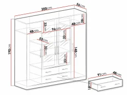 Garderobeskab Cavmero 100 (Antracit)