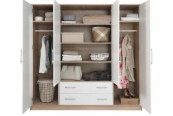 Garderobeskab Cavmero 101 (Sonoma eg + Hvid)