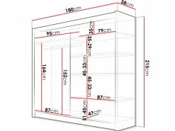 Garderobeskab Closico Area (Hvid)