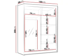 Garderobeskab Closico Capsa III (Kashmir)