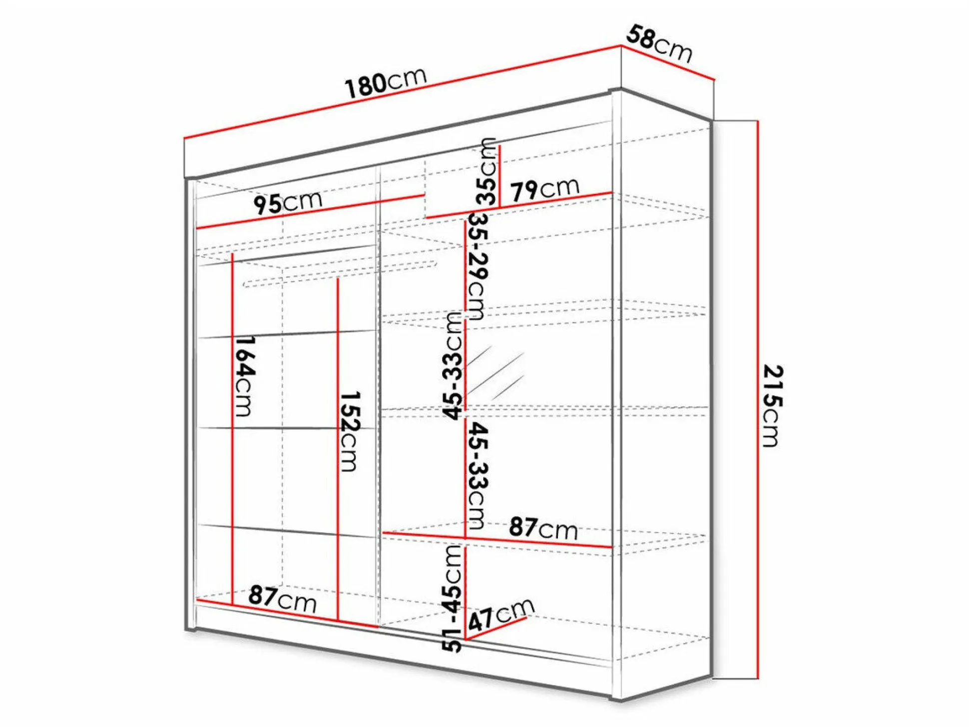 Garderobeskab Closico Cavaris III (Hvid)