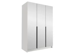 Garderobeskab Closico Decoron III (Hvid + Sort)