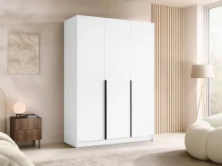 Garderobeskab Closico Decoron I (Hvid + Sort)