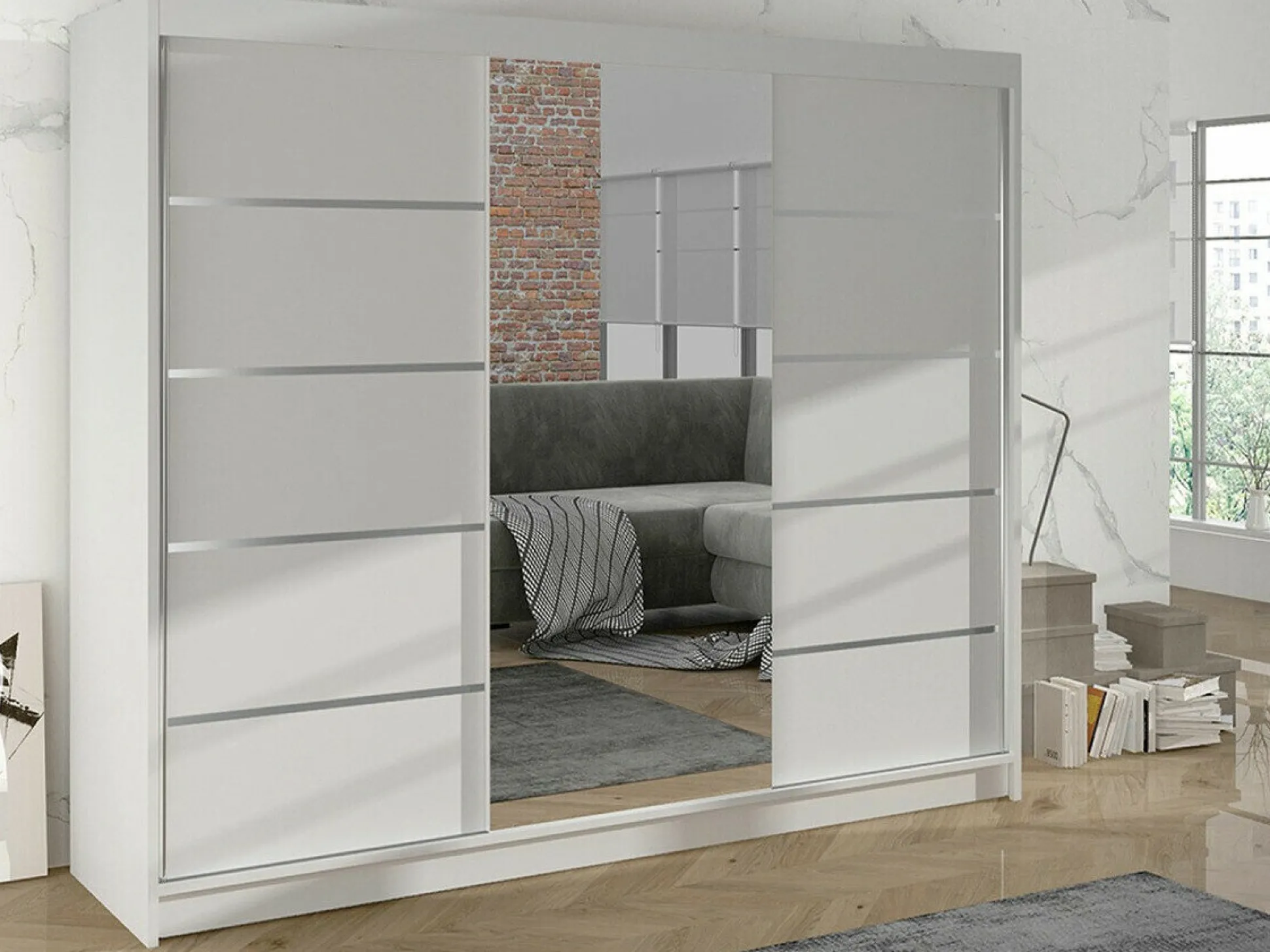 Garderobeskab Closico Durion IV (Hvid)