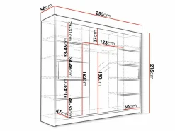 Garderobeskab Closico Ordo VI (Hvid)