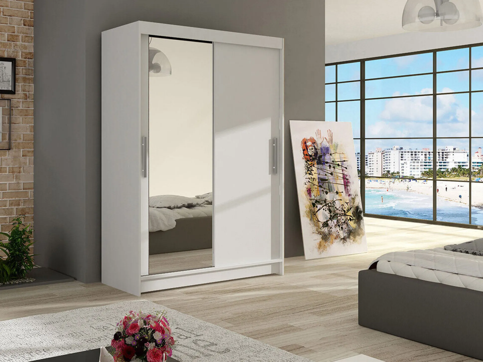 Garderobeskab Closico Pacron VI (Hvid)