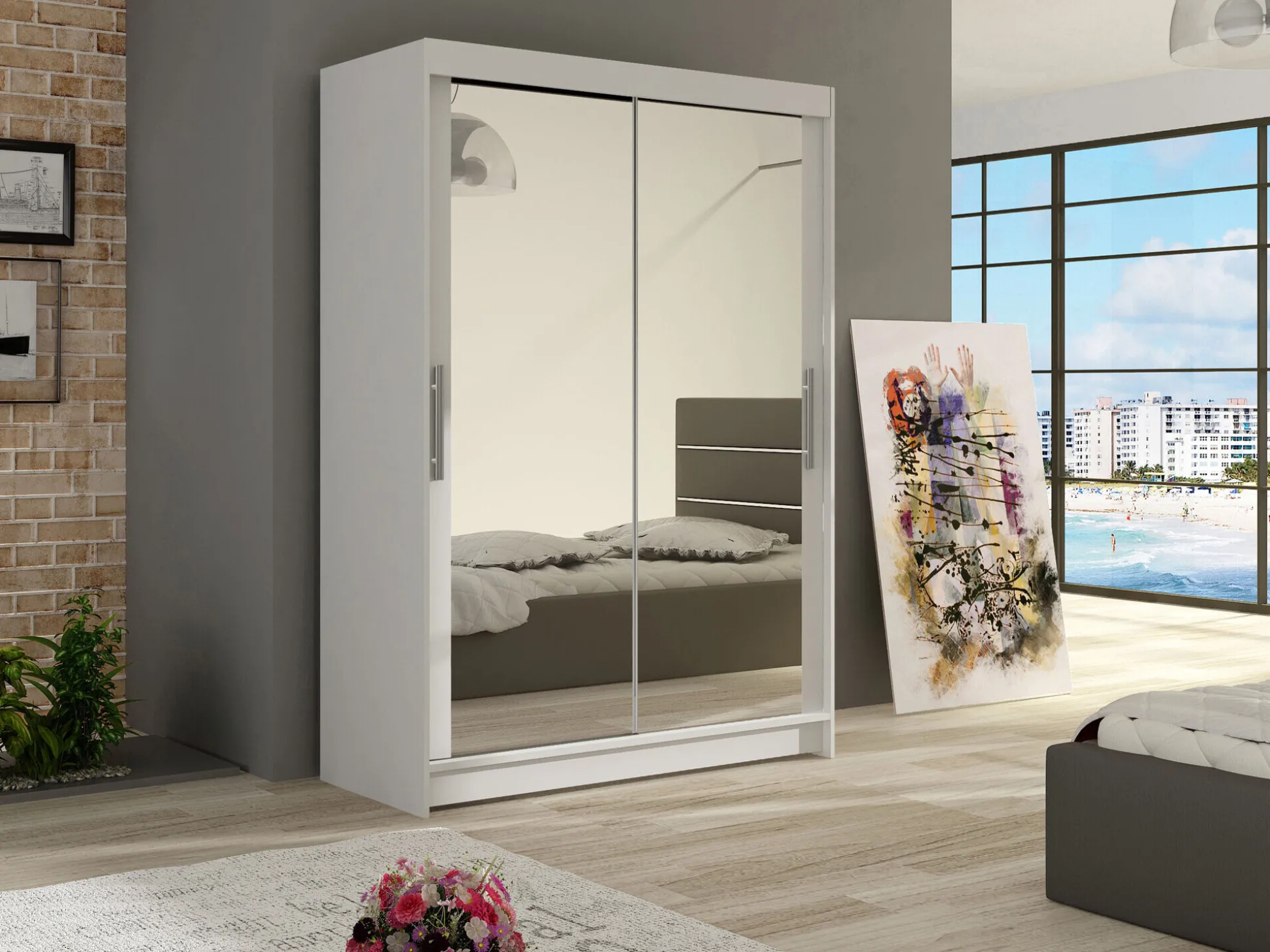 Garderobeskab Closico Pacron VII (Hvid)