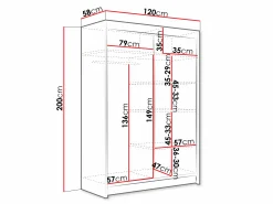 Garderobeskab Closico Pacron II (Sort)