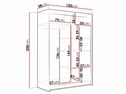 Garderobeskab Closico Pacron I (Sort)