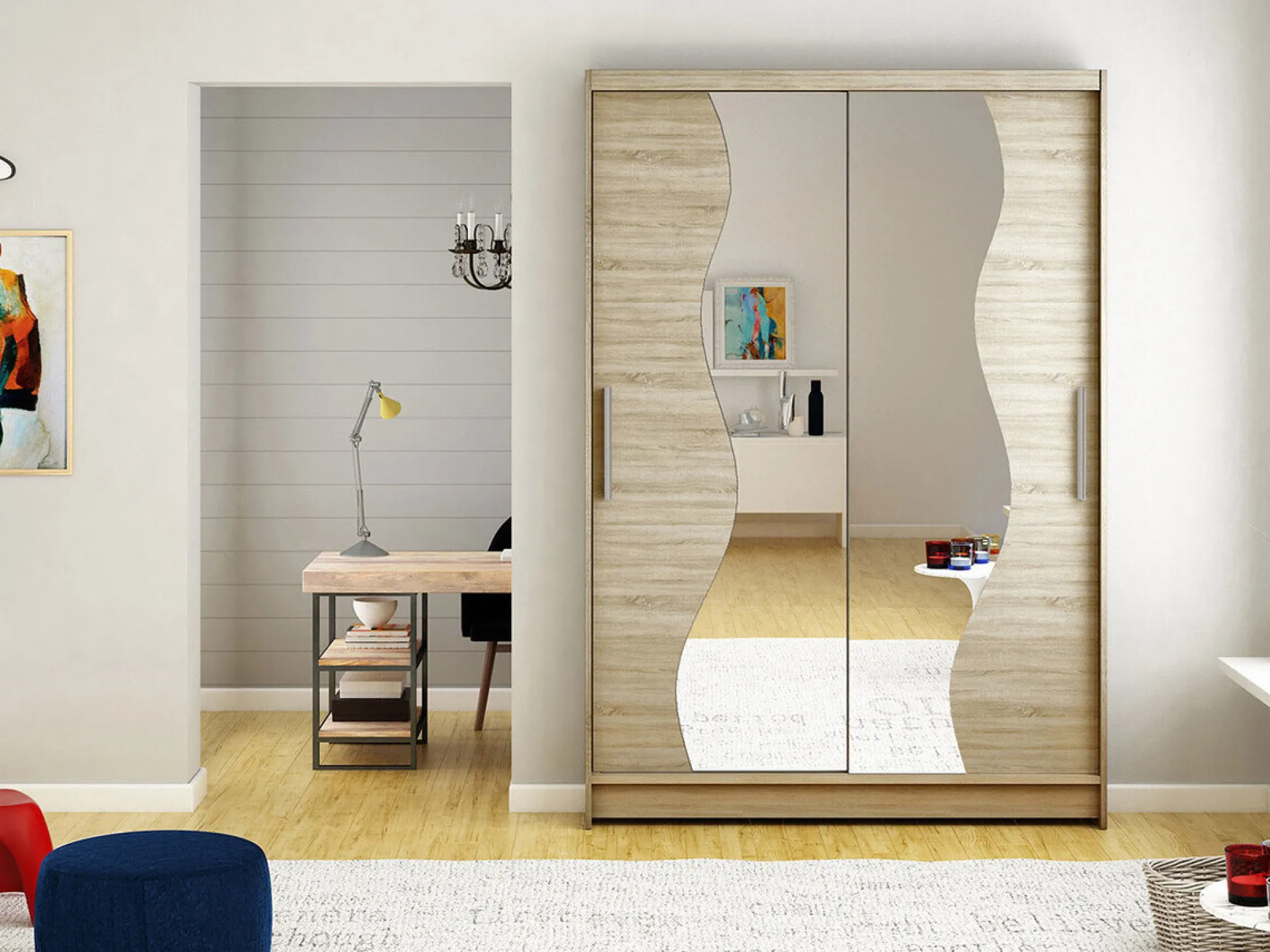 Garderobeskab Closico Pacron S (Sonoma eg)