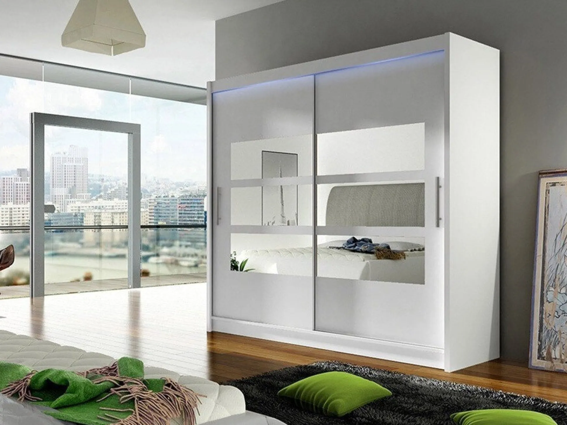 Garderobeskab Closico Pallor III (Hvid)