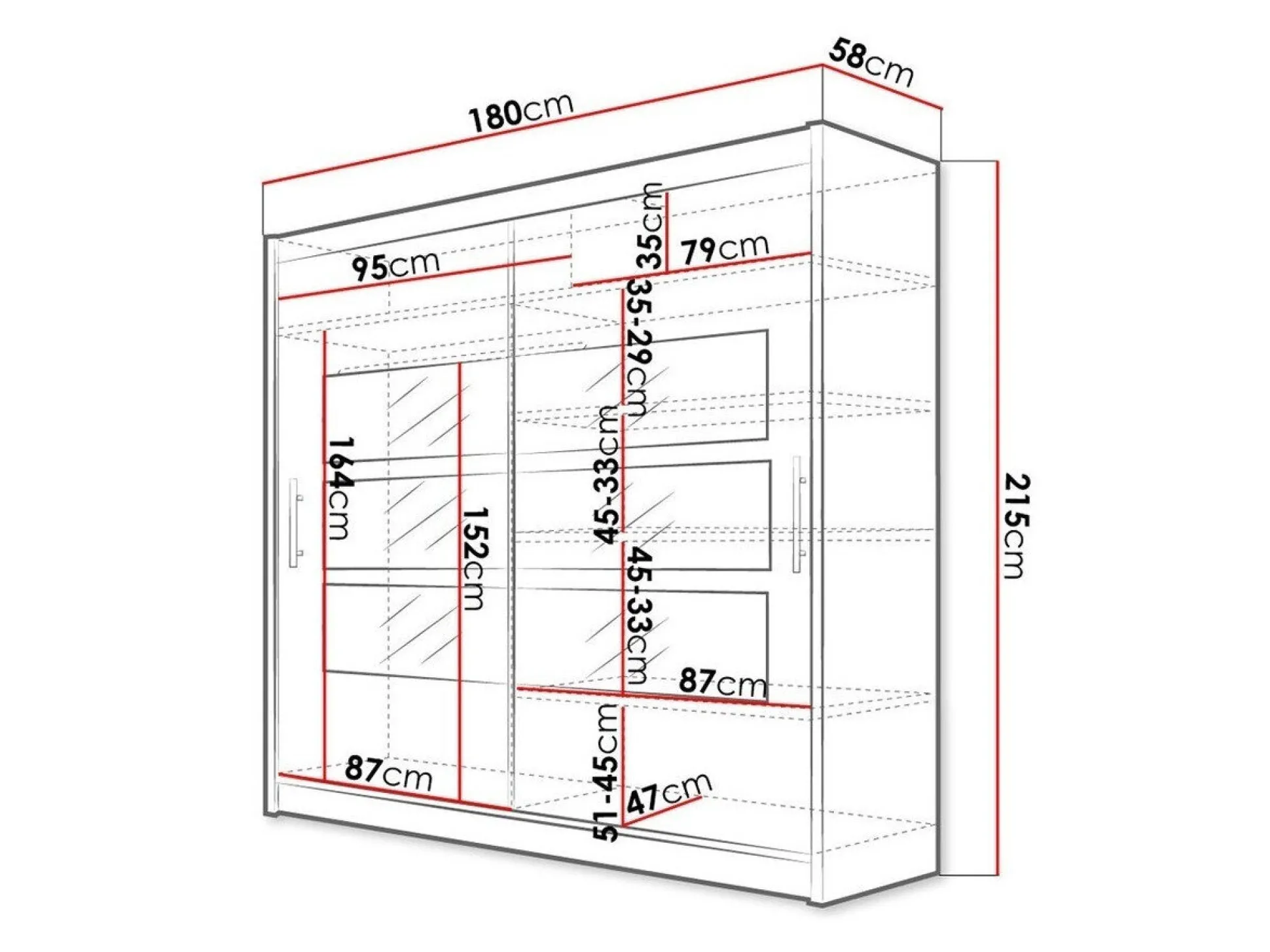 Garderobeskab Closico Pallor III (Hvid)