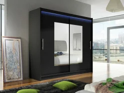 Garderobeskab Closico Pallor VII (Sort)