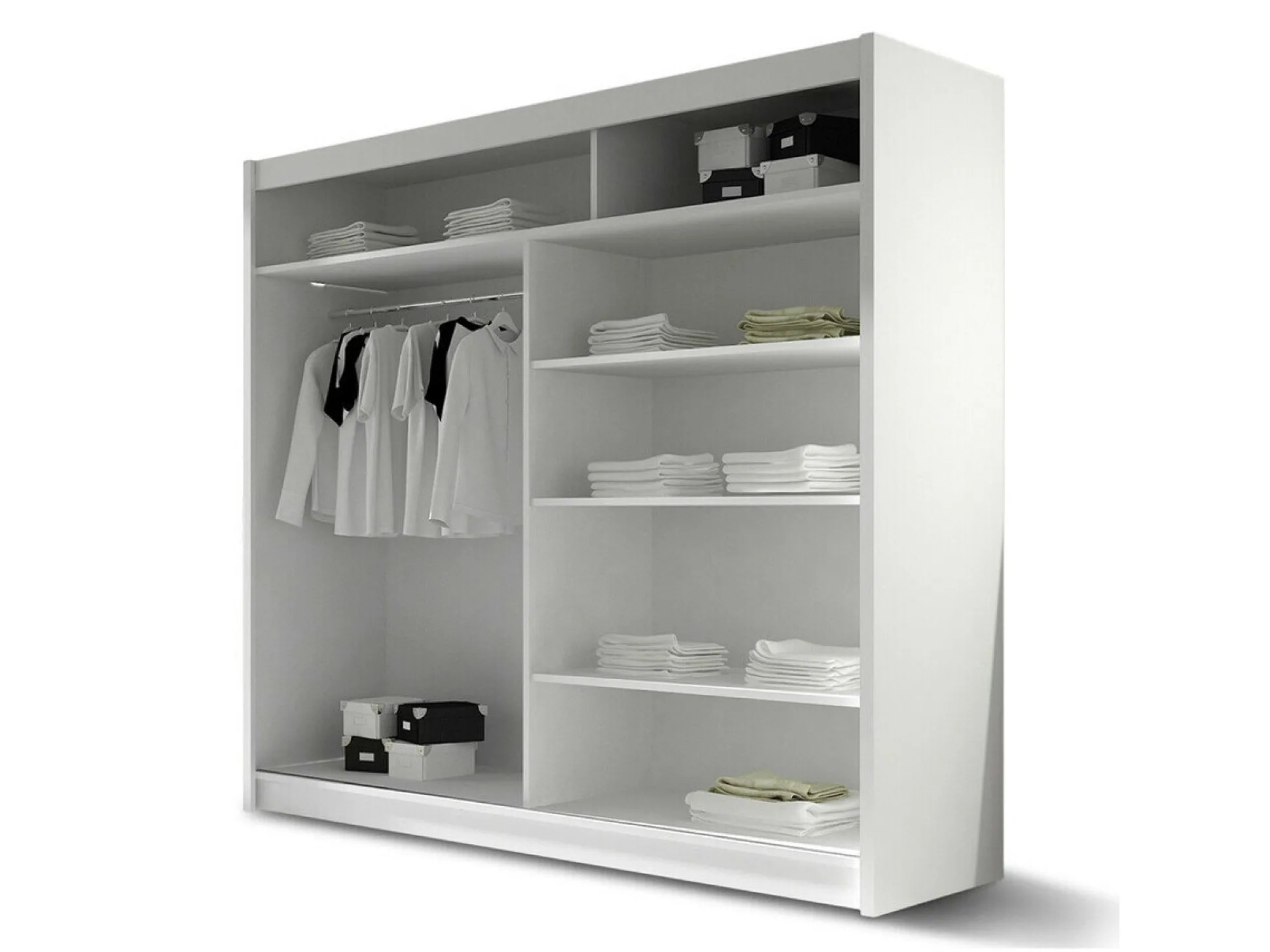 Garderobeskab Closico Pallor VII (Sort)