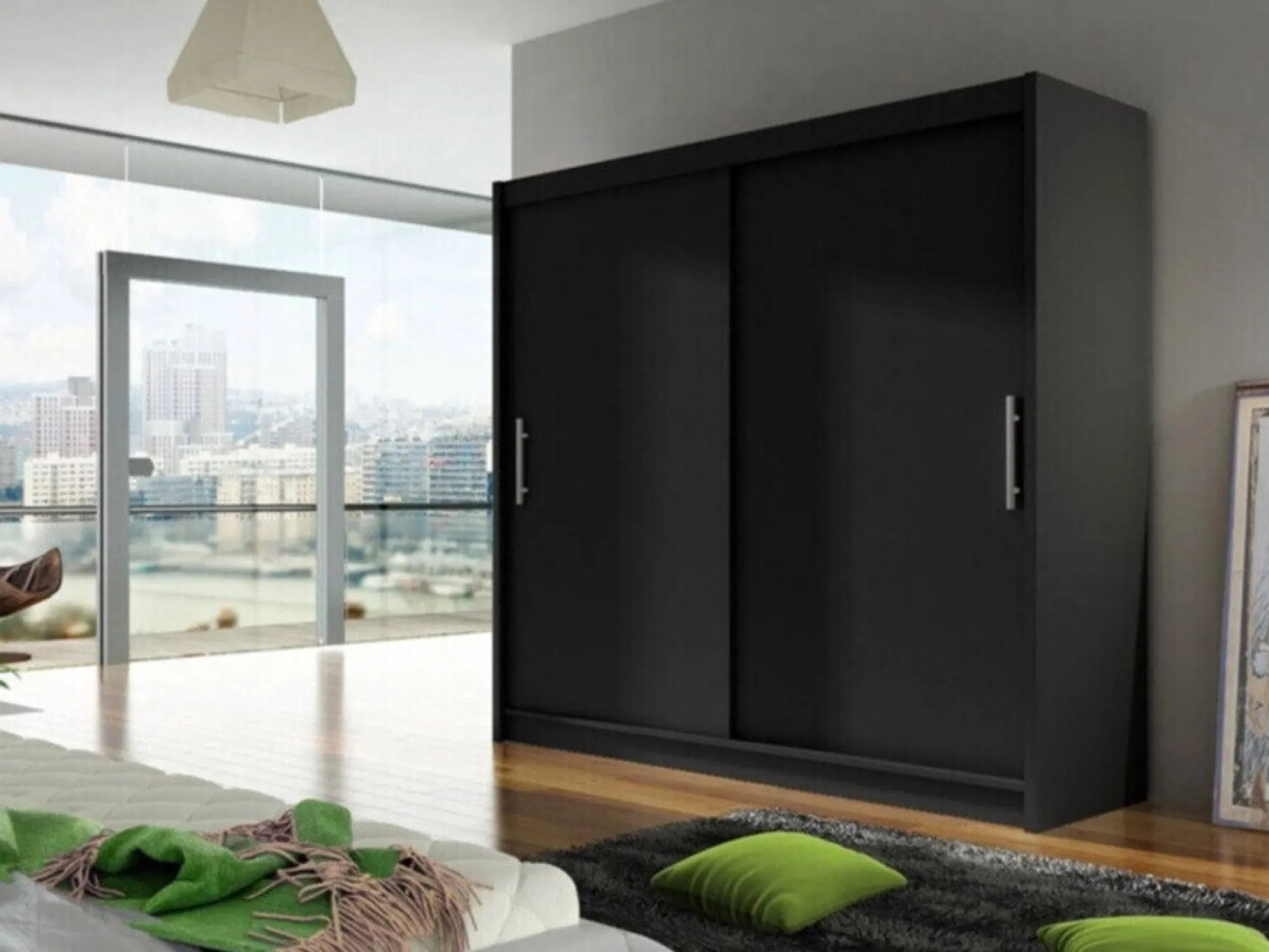 Garderobeskab Closico Pallor I (Sort)