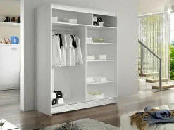 Garderobeskab Closico Salvor IV (Hvid + Artisan eg)