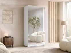 Garderobeskab Closico Staton III (Hvid + Sort)